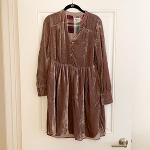 Anthropologie Velvet Dress
